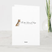 De Kaart van de Dag van de Vaders van Sheltie (Achterkant)