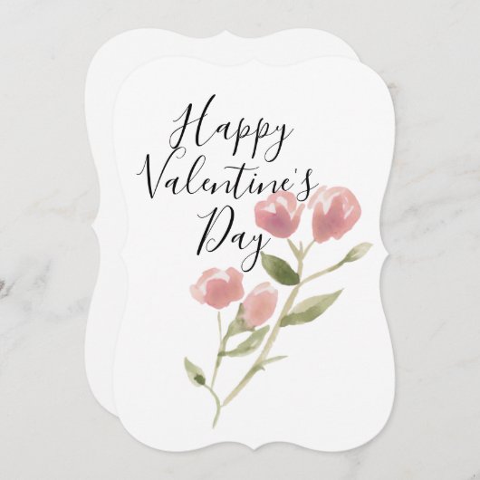 De kaart van de Dag van de Valentijn van de waterv (Voorkant / Achterkant)