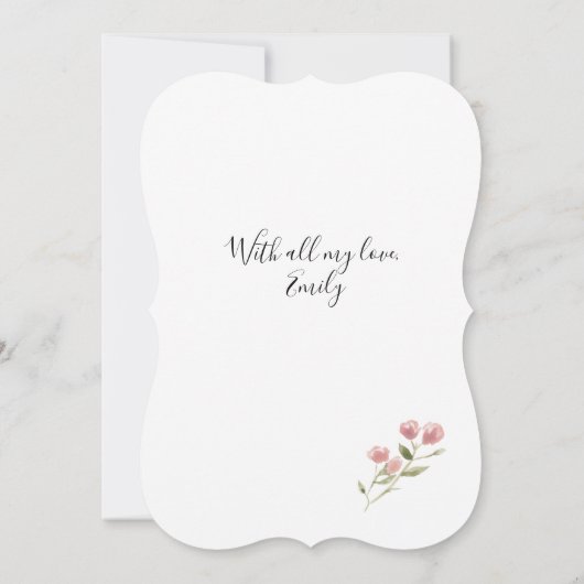 De kaart van de Dag van de Valentijn van de waterv (Achterkant)