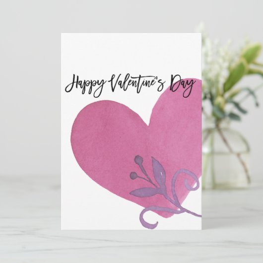 De kaart van de Dag van de Valentijn van de waterv (Staand voorkant)