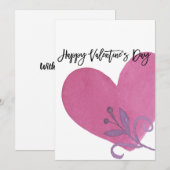 De kaart van de Dag van de Valentijn van de waterv (Voorkant / Achterkant)