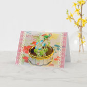 De Kaart van de Dag van gelukkige Mather met (Gele Bloem)