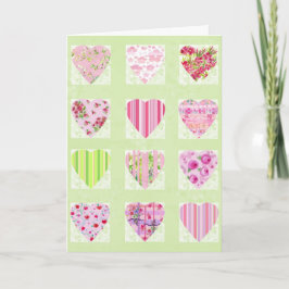 De Kaart van de Dag van Roze CollageValentine van