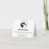 De kaart van de dassengroeten van Brockwatch (Achterkant)