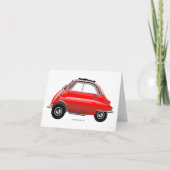 De kaart van de de autogroet van de Bel van Isetta (Voorkant)
