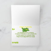 De kaart van de de cartoonverjaardag van DJ van (Binnen)