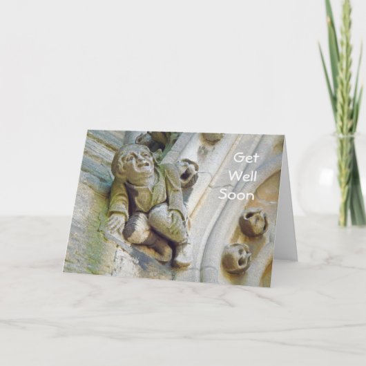 De kaart van de de holdingsknie van de gargouille (Voorkant)