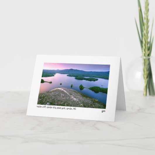 De kaart van de de klippenfoto van het meisje (Voorkant)