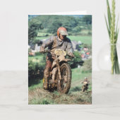 De kaart van de de ruiterverjaardag van Enduro (Voorkant)