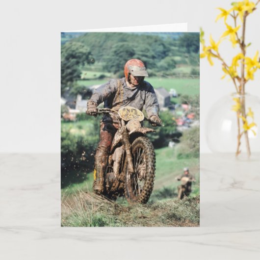 De kaart van de de ruiterverjaardag van Enduro (Gele Bloem)