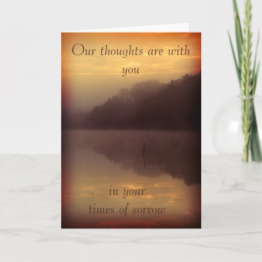 De kaart van de deelneming - meer oranje (Voorkant)