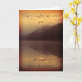 De kaart van de deelneming - meer oranje (Gele Bloem)