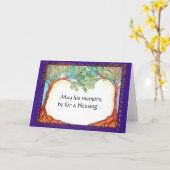 De Kaart van de deelneming voor een Man (Gele Bloem)