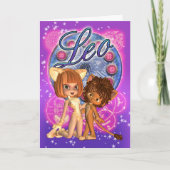 De Kaart van de Dierenriem van de Leeuw met het (Voorkant)