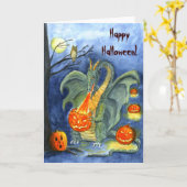 De kaart van de Draak van de Brand van de pompoen (Gele Bloem)