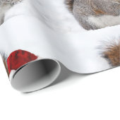 De kaart van de Eekhoorn van Kerstmis Cadeaupapier (Rol Hoek)