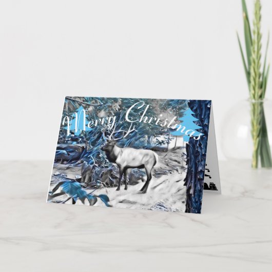 De Kaart van de Elanden van Kerstmis (Voorkant)