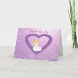 de Kaart van de Engel van de 1st Valentijnsdag