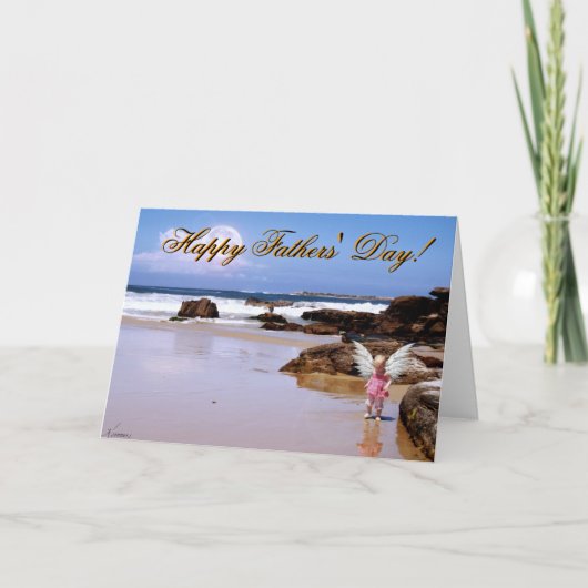 De Kaart van de Engel van de Dag van vaders (Voorkant)