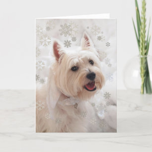 De Kaart van de Engel van de Sneeuwvlok van Westie