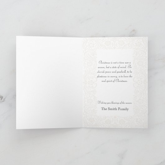 De Kaart van de Engel van Kerstmis (Binnen)