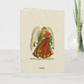 De Kaart van de Engel van Kerstmis (Achterkant)