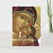 De Kaart van de Engel van Kerstmis met nativity (Achterkant)