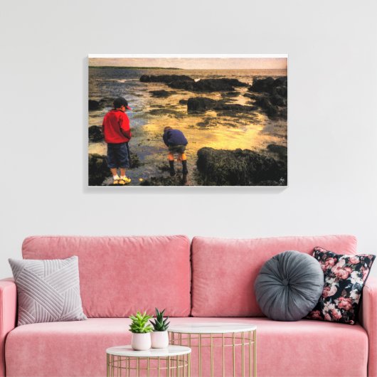De Kaart van de excursie Canvas Afdruk (Insitu (Woonkamer))
