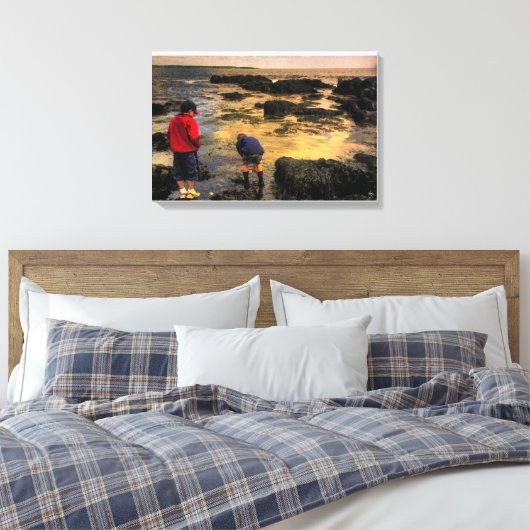 De Kaart van de excursie Canvas Afdruk (Insitu (Slaapkamer))
