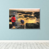 De Kaart van de excursie Canvas Afdruk (Insitu (Houten vloer))