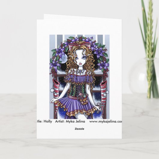 De Kaart van de Fee van de Partij van Kerstmis van (Achterkant)