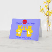 De Kaart van de Feestvarkens van tweelingen (Gele Bloem)