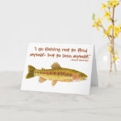 De Kaart van de Forel van de Regenboog van de (Gele Bloem)