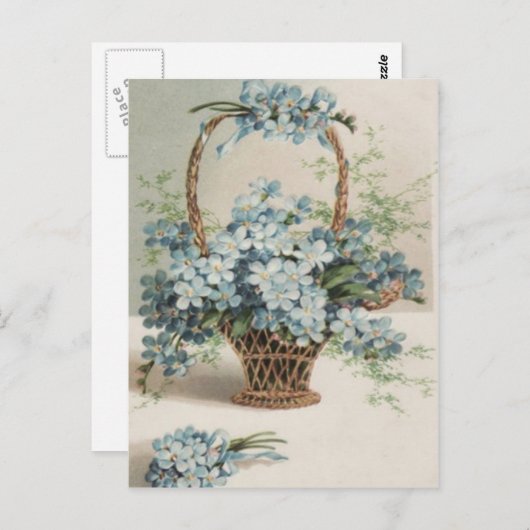 De Kaart van de Forget-Me-Nots Moederdag (Voorkant / Achterkant)