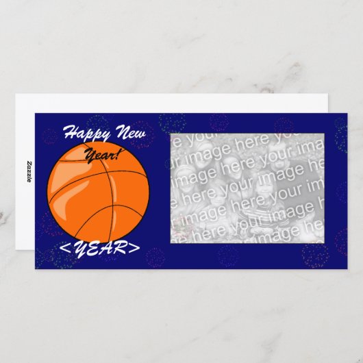 De Kaart van de foto - het Basketbal van het (Voorkant / Achterkant)