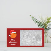 De Kaart van de foto - het Basketbal van Kerstmis (Staand voorkant)