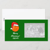 De Kaart van de foto - het Basketbal van Kerstmis (Voorkant / Achterkant)