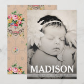 De Kaart van de Foto van de Aankondiging van de (Voorkant / Achterkant)