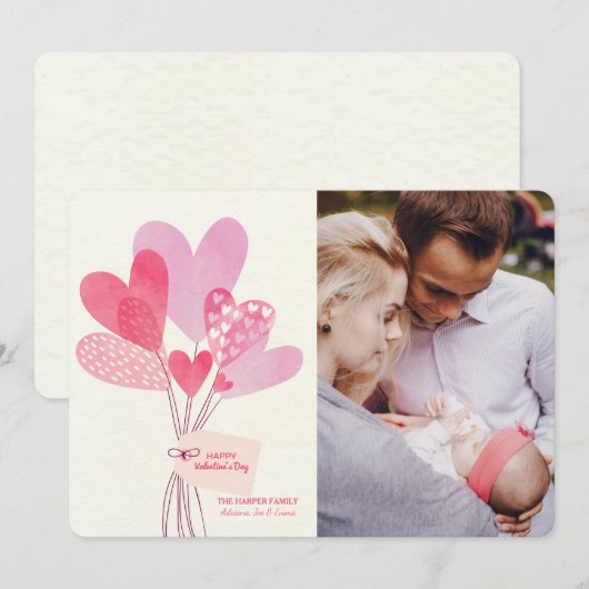 De Kaart van de Foto van de Ballons van de (Voorkant / Achterkant)