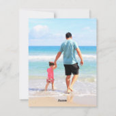 De Kaart van de Foto van de douane met Uw Foto's (Achterkant)