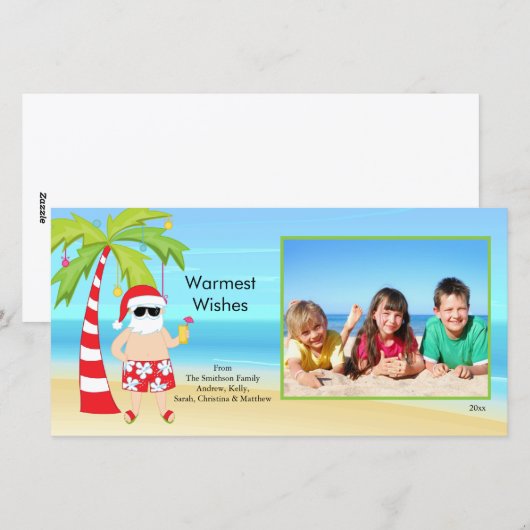 De Kaart van de Foto van de Familie van de (Voorkant / Achterkant)