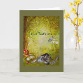 De Kaart van de Foto van de Hond van de Fantasie (Gele Bloem)