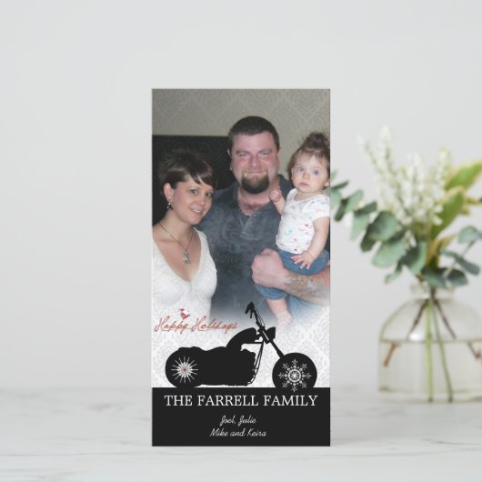 De Kaart van de Foto van de Motorfiets van de (Staand voorkant)