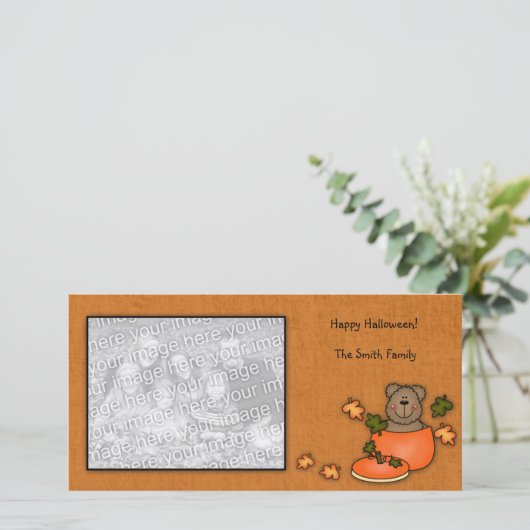 De kaart van de Foto van de Teddybeer van de (Staand voorkant)