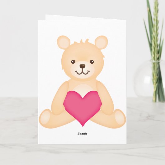 De Kaart van de Foto van de Teddybeer van vaderdag (Achterkant)