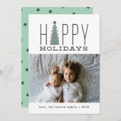 De Kaart van de Foto van de Vakantie van de Boom (Voorkant / Achterkant)