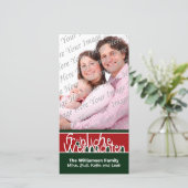 De Kaart van de Foto van de Vakantie van de Douane (Staand voorkant)