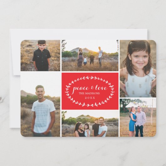 De Kaart van de Foto van de Vakantie van de vrede (Voorkant)