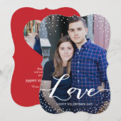 De Kaart van de Foto van de Valentijnsdag van de (Voorkant / Achterkant)