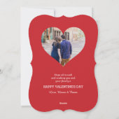 De Kaart van de Foto van de Valentijnsdag van de (Achterkant)